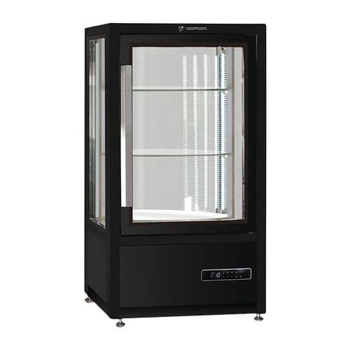 Vitrine de comptoir négative ventilée 120 L, tablettes-Musa 120 NV Tecfrigo