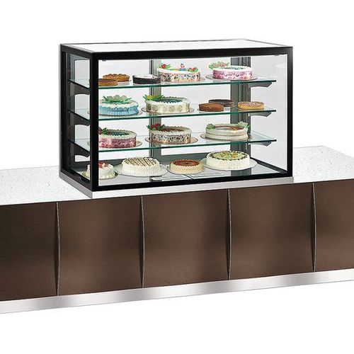 Vitrine horiz. encast.positive ventilée,550 L-KARINA 136 Chocolat SP Tecfrigo