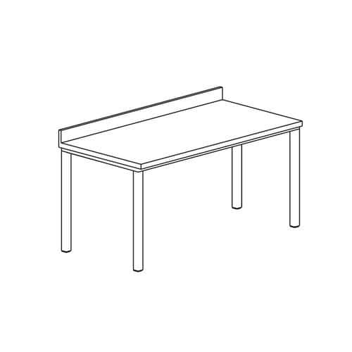 Table adossée gamme 600- TD126/1 Tecnox