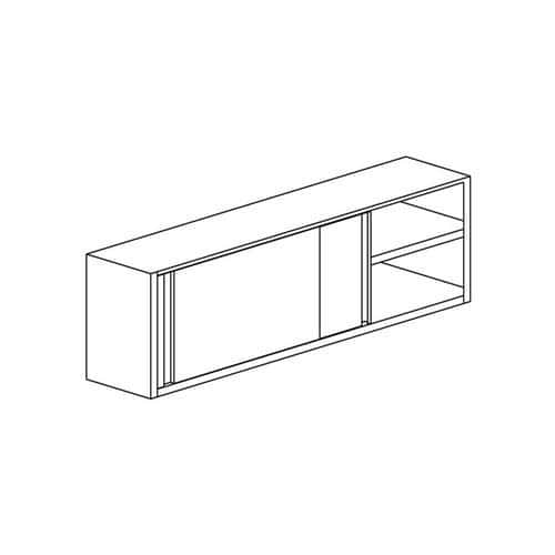 Armoire suspendue hauteur 660 mm avec 1 étagère- ASPC1266/1 Tecnox