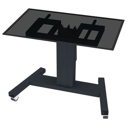 Support mobile motorisé version table écran 100'' plasma M2500 noir Neomounts By Newstar