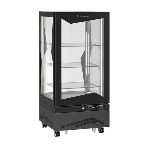 Vitrine verticale MARILYN , positive ventilée,275L, tablettes en verre