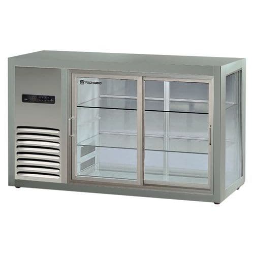 Vitrine de comptoirs,positive ventilée,200L,self service-ORIZONT 201SS Tecfrigo