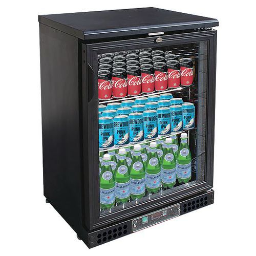 Vitrine de présentation boissons 1 porte battante 150L- PUB150 Tecfrigo