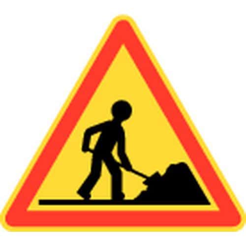 Panneau de signalisation de chantier temporaire - AK5 - Travaux