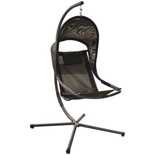 Fauteuil suspendu Enya noir/gris Proloisirs