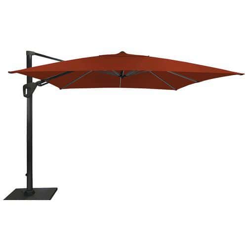 Parasol déporté Elios 3 x 3 m orientable mât graphite Proloisirs