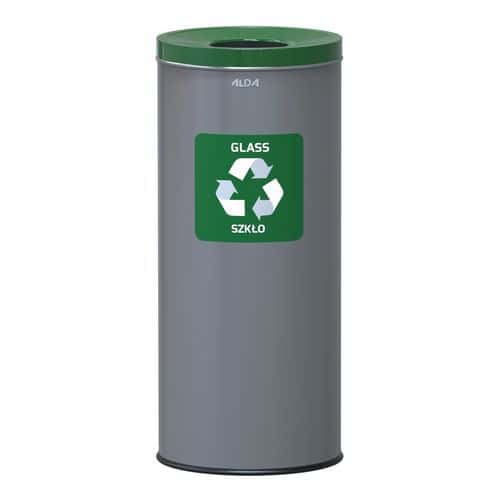 Poubelle métallique intérieure Prestige EKO de recyclage 45 L