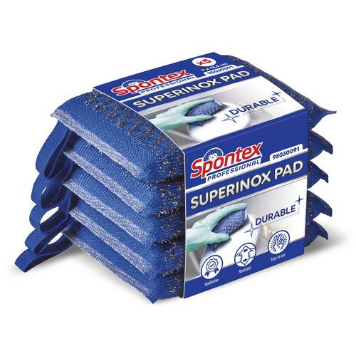 Tampon à récurer Superinox Pads - Spontex