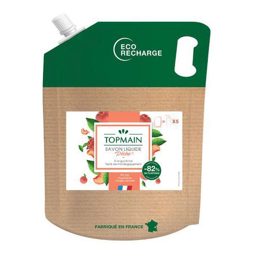 Savon liquide pêche - Poche éco recharge - 2,5L - Topmain