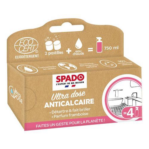 Anticalcaire Ecocert - concentré à diluer - Spado