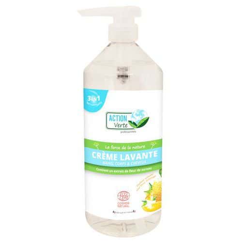 Crème lavante miel fleur d'oranger Ecocert - Action Verte