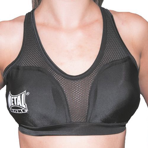 Brassière avec coques Métal Boxe Noir