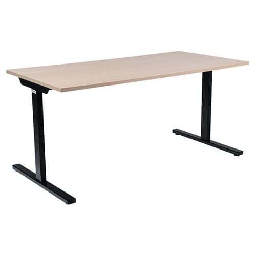 Bureau droit 120 cm pieds T Misao - Manutan Expert