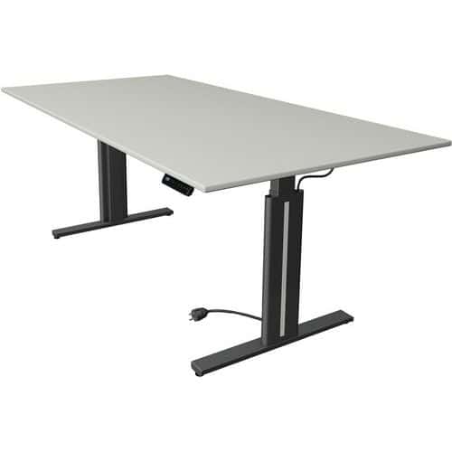 Bureau assis/debout Move 3 elegant, electrique, L200xP100xH72-120cm