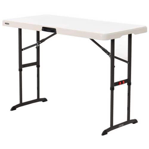 Table pliante LIFETIME 122x61 hauteur ajustable