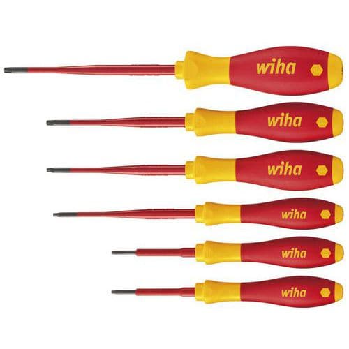 Jeu de 6 tournevis SoftFinish electric slimFix isolés Torx - WIHA