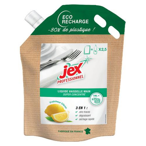 Ecorecharge liquide vaisselle citron - 750 ml - Jex