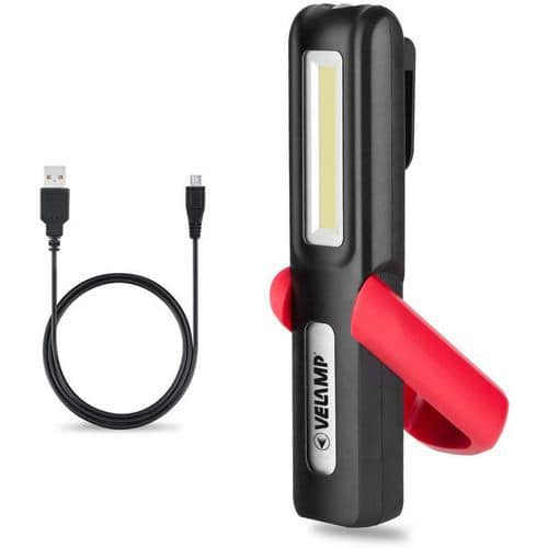 Lampe de travail 2 en 1 rechargeable avec aimant - Velamp