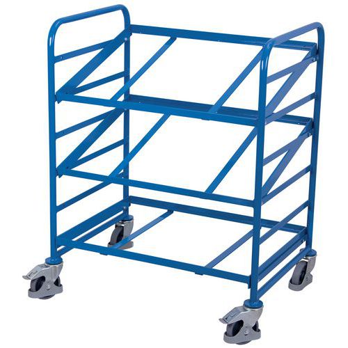 Chariot pour bacs norme Europe - 825 x 610 mm - Capacité 200 Kg