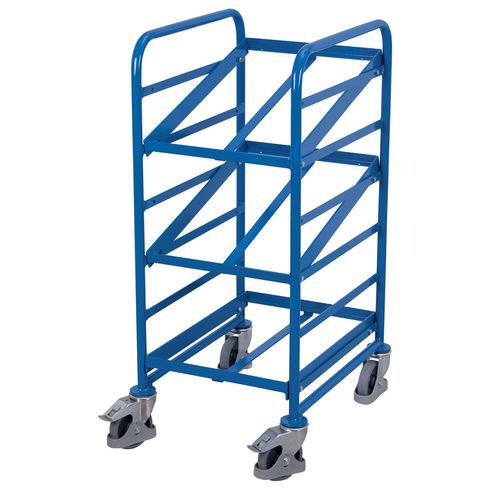 Chariot acier pour bacs norme Europe - Capacité 200 Kg