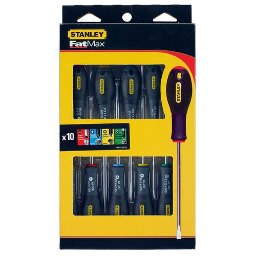 Jeu de 10 tournevis fatmax® phillips, pozi et torx