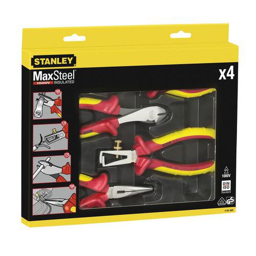 Coffret de 4 pinces isolées 1000V - Stanley