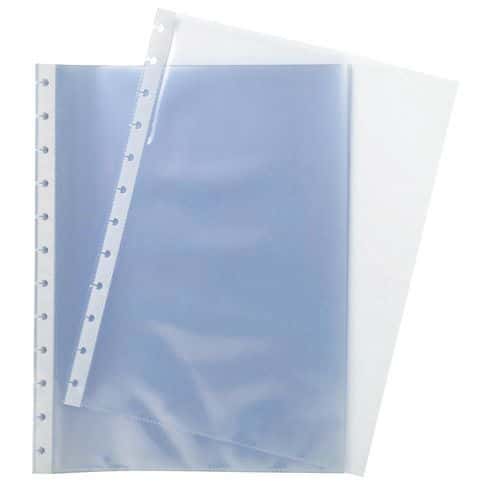 Pochette perforée transparente A4 Exacompta - Lot de 10