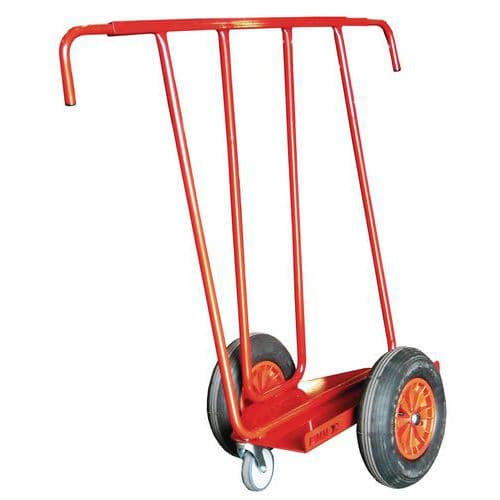 Chariot Ergonomique porte panneaux - Roues pneumatiques - Capacité 400 Kg