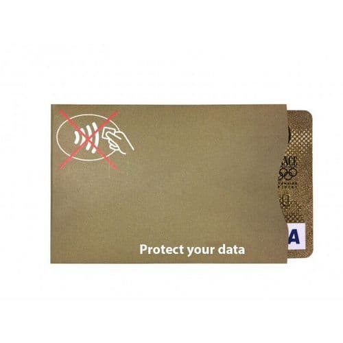 Etui-carte souple anti RFID - Paquet de 100 - Sogedex