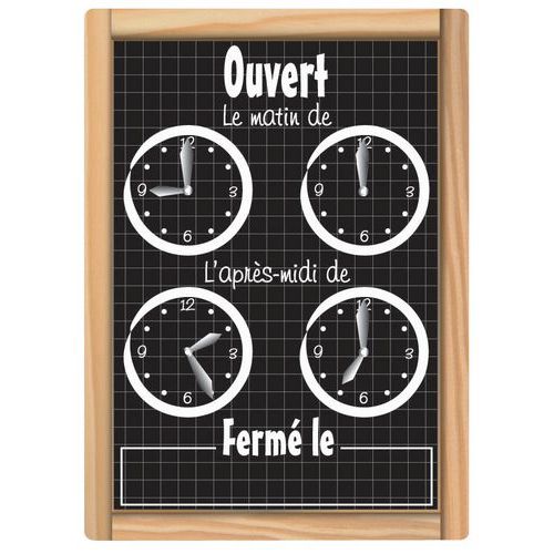 Pancarte horloge_Matfer