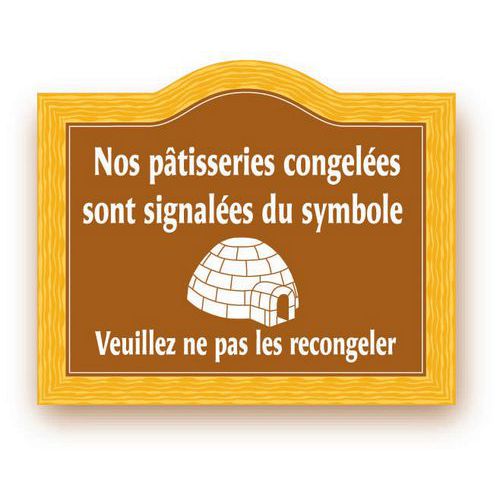 Panneau produits congelés_Matfer