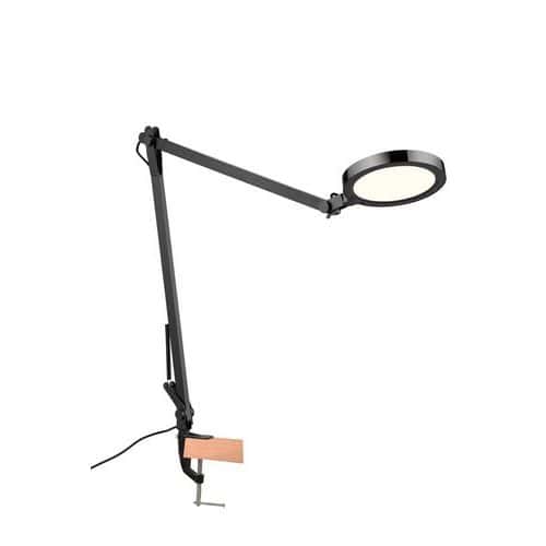 Lampe de bureau BIVO avec étau noire - Aluminor