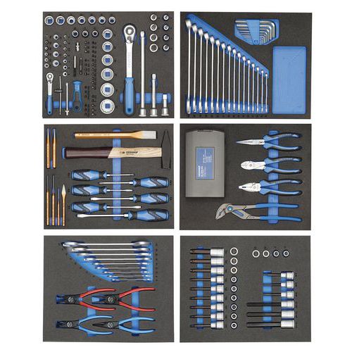 Jeu outils en modules 190 pièces TS-190 - Gedore