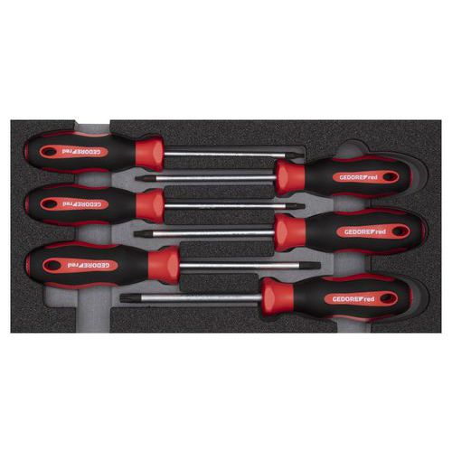 Jeu tournevis Torx en module 1/3 6 pièces R22150015 - GedoreRed