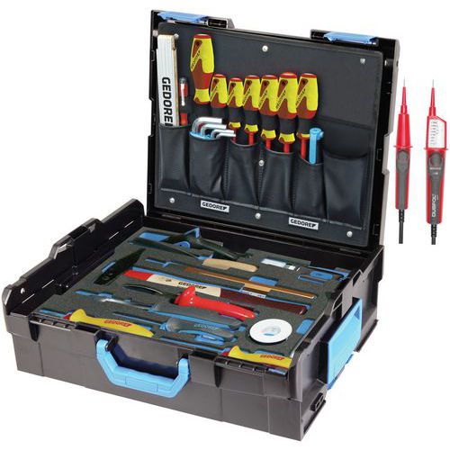 Jeu outils électricien en L-Boxx 36 pièces 1100-02 - Gedore