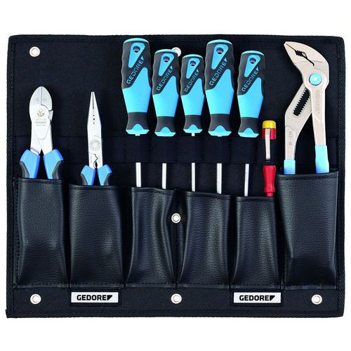 Jeu outils avec pinces et tournevis 9 pièces 1100 W-001 - Gedore