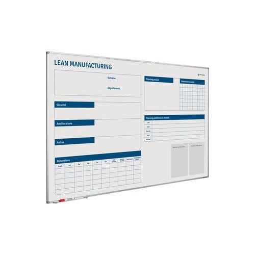 Tableau magnétique Lean Manufacturing softline profile