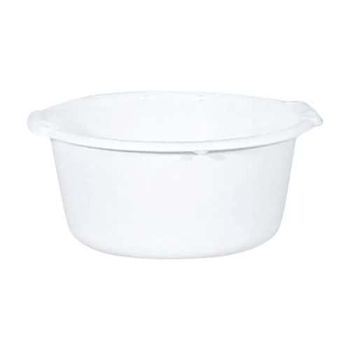 Bassine ronde polypropylène blanc Plastorex