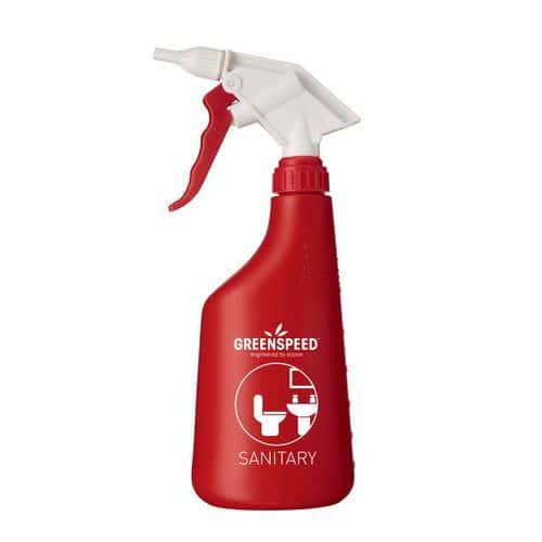 Flacon spray vide 650 mL pour sanitaire - Rouge