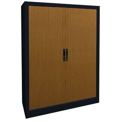 Armoire métal à rideaux PVC à lame recouverte hauteur 135cm