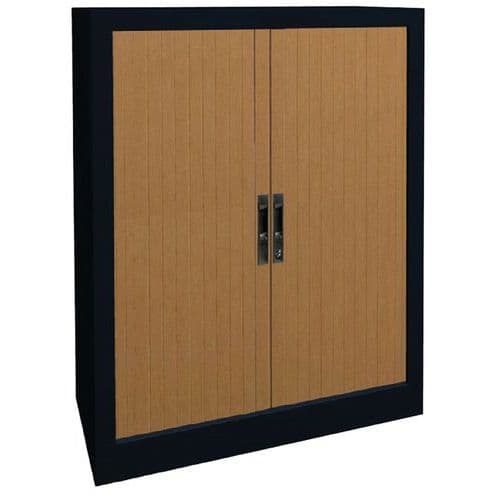 Armoire métal à rideaux PVC à lame recouverte hauteur 102cm