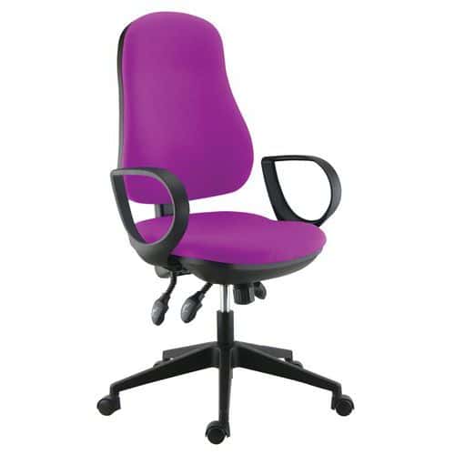 Fauteuil de bureau accoudoirs fixes Frezio