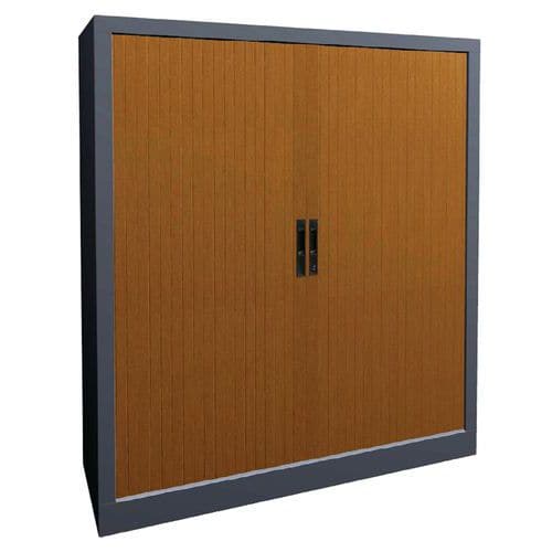 Armoire métal à rideaux PVC à lame recouverte hauteur 135cm