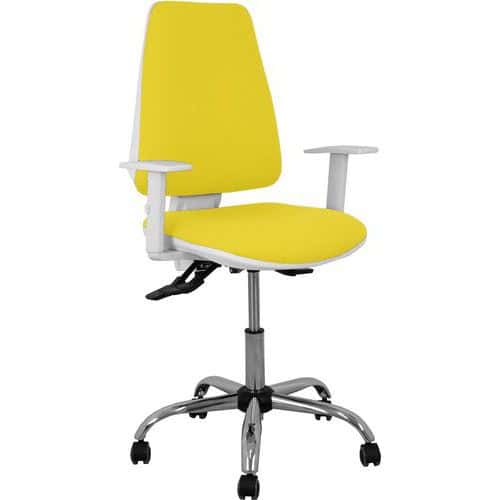 Chaise de bureau Elche S Blanca accoudoirs réglables-Piqueras y crespo