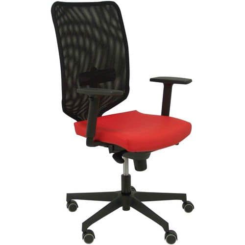 Chaise de bureau Ossa negra similicuir - Piqueras y crespo