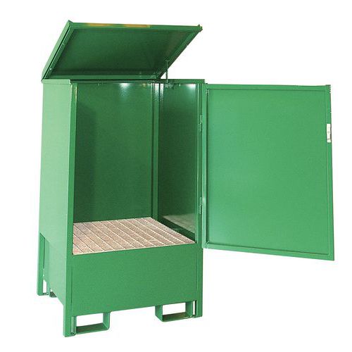 Box de rétention métallique pour stockage de fûts - 220  et 440 L - Sameto Technifil