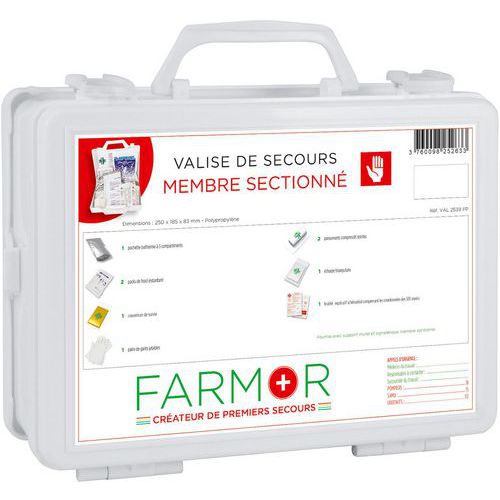 Valise de secours - Membre sectionné - FARMOR