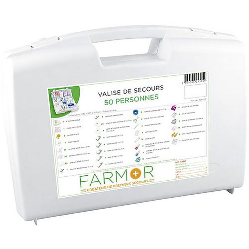 Valise de secours 50 personnes - FARMOR