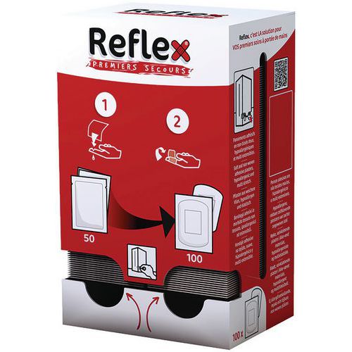 Distributeur de pansements adhésifs et lingettes nettoyantes - REFLEX®